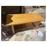 coffee table, bottom shelf, 18'x42'x 18.5'