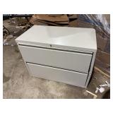 lateral file cabinet 2 drawer, 36' x 18.5' x 28' T