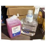 1 purell foaming sanitizer, & 1 soap