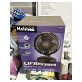 HOLMES lil blizard desk top fan black