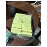 22 post it notes, 1 3/8 x 1 7/8,