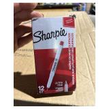 12 red sharpie ultra fine markers