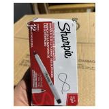 8 black sharpie ultra fine markers