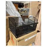 safco mesh telephone stand, drawer, storage area