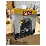90 ct glad trash bags, 30 gallon @
