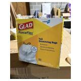100 ct glad trash bags force flex 13gallon@
