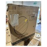 20' rustic black circle mirror new in box