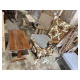 side table & metal spring  rocker