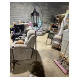 hanging brass like lamp, votive or pillar candles