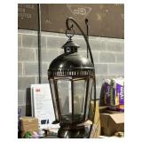 hanging brass like lamp, votive or pillar candles
