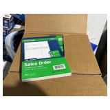 10 sales order form booklets,