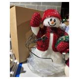 AVON fiber optic snowman in original box