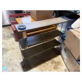 metal 4 shelf unit 36.5'x9.25'x 36.5' tall