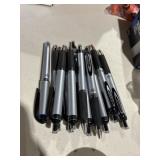 12 Uniball impact 207 blue pens