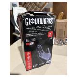 gloveworks xl 100 ct black nitrile gloves