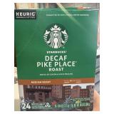 24 Kcups Decaf Pike Place Exp 6/26