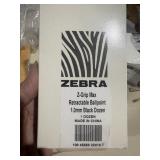 12 Zebra black ballpoint ink pens