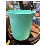 plastic trash can, 3 to 4 gallon size