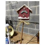 Welcome Birdhouse stake 9x8.5x25'