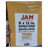 50 Jam 9x12' open end envelopes