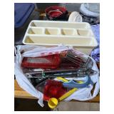 utensil holder and kitchen utensils, pastry cutter