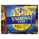 TAMPAX pearl 36 ct  regular tampons