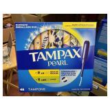 TAMPAX pearl 48 ct   regular and super tampons