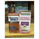 1 ageless male, 1 intimacy booster 60ct @ exp 6/26