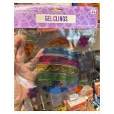 6 pks easter egg gel clings