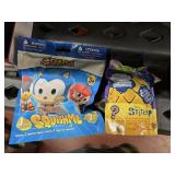 Mystery Sonic squishy & Stitch plush clip-on