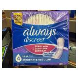always discreet 66ct moderate regular no 4