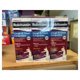 3 pks childrens robitussin 4oz@ cough & congestion