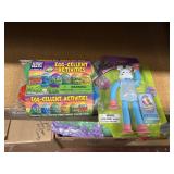 stretchable bunny with candy, set of activity eggs