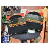 2 mens knit hats black heatlogic