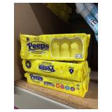 12pks of yellow marshmallow peeps 5ct@