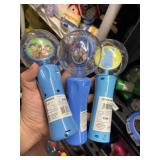3 light spinners, 1 sonic, 1 toy story, 1 peeps