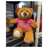 GET WELL SOON BEAR pink shirt TEDDY 12'