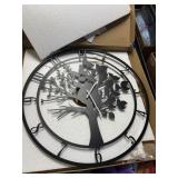 metal tree of life clock, 20' & replacement hands