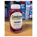 centrum womens vitamins 200ct exp 12/26