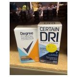 2 dedorants - certain dri and degree clinical