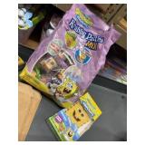 sponge bob crabby patty mix, chocolate charactor