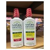 2 btls natural dentist pprmint mouthwash 16.9oz