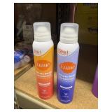 2 cans lume whole body deodorant tangerine & powdr