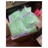 approx 40 pks green paper easter grass