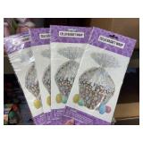 4 cellophane basket wraps