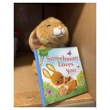 some bunny loves you, bunny and book set
