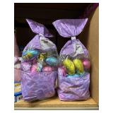 2 bags of chocolaty eggs, 1 bag is sticky