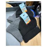 4 kids knit hats, gray,black