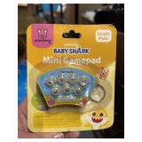 Baby Shark Mini Game pad on keychain
