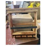 preowned Wine Storage Rack w/ glass holders